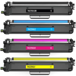 Compatible Brother TN229XL Set of 4 (BK/C/M/Y) Laser Toner Cartridges