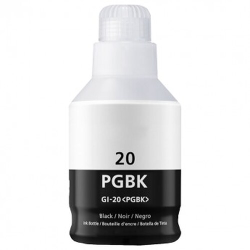 Compatible canon gi-20bk (3383c001) black ink bottle 140ml