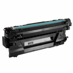Compatible hp 657x (cf470x) high-yield black toner cartridge