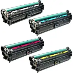 Compatible HP 654X & 654A Toner Cartridge 4-Piece Combo Pack